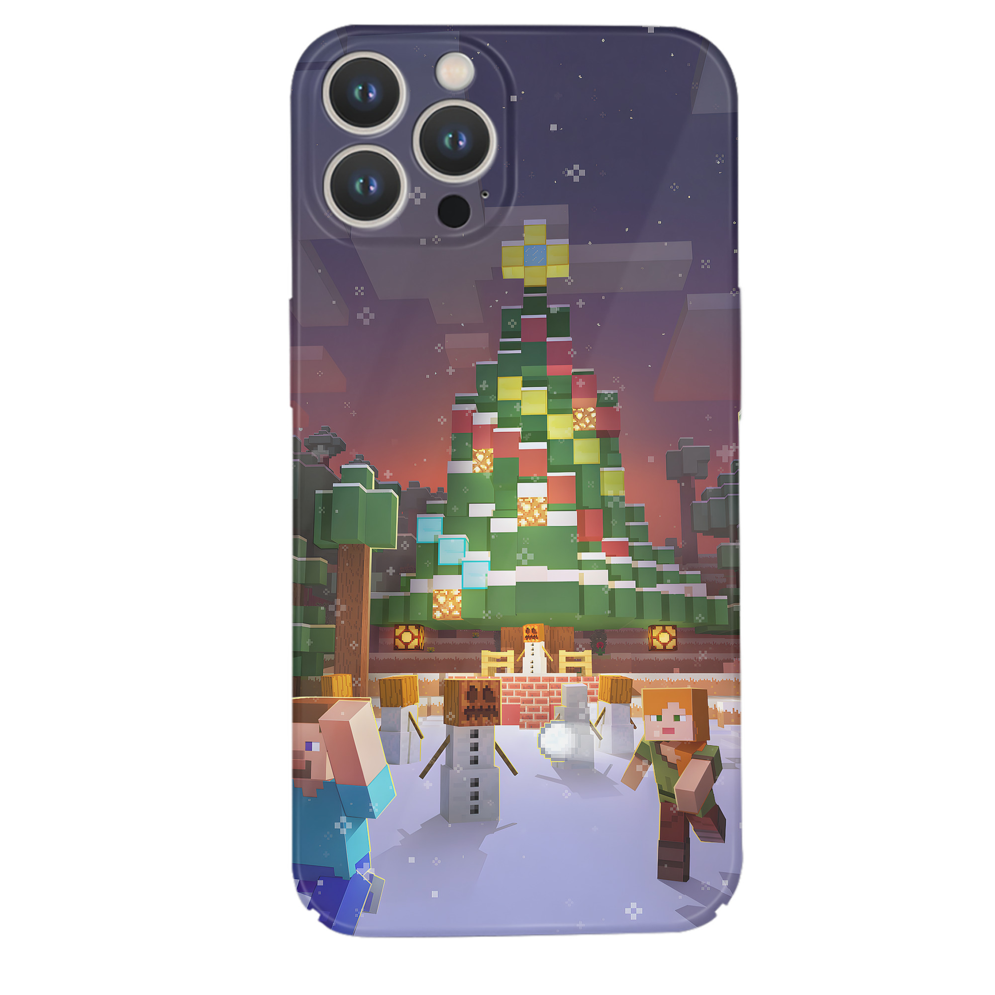 （画像用） マインクラフト ブロックの世界 Minecraft MC Block world 【iPhone 14シリーズ対応】ハードケース